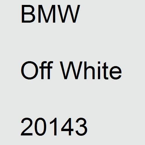 BMW, Off White, 20143.